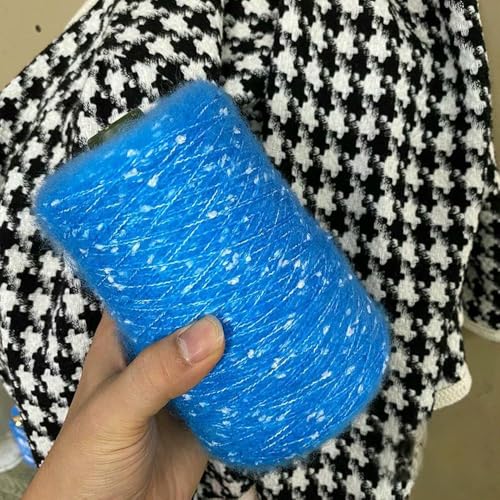 500 g Mohair-Wollgarn mit farbigen Punkten, für dünne Pullover, Häkeln, weich, handgefertigt, DIY, Schal, Schal, Mütze, Garn 500 g Mohair-Wollgarn mit farbigen Punkten, für dünne Pullover, Häkeln, weich, handgefertigt, DIY, Schal, Schal, Mütze, Garn von WanMing