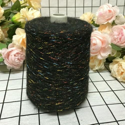 500 g Mohair-Wollgarn mit farbigen Punkten, für dünne Pullover, Häkeln, weich, handgefertigt, DIY, Schal, Schal, Mütze, Garn 500 g Mohair-Wollgarn mit farbigen Punkten, für dünne Pullover, Häkeln, weich, handgefertigt, DIY, Schal, Schal, Mütze, Garn von WanMing