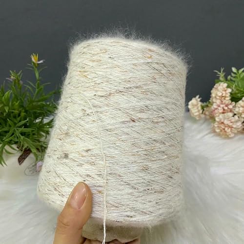 500 g Mohair-Wollgarn mit farbigen Punkten, für dünne Pullover, Häkeln, weich, handgefertigt, DIY, Schal, Schal, Mütze, Garn 500 g Mohair-Wollgarn mit farbigen Punkten, für dünne Pullover, Häkeln, weich, handgefertigt, DIY, Schal, Schal, Mütze, Garn von WanMing