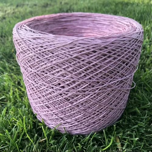 700 m langes, extrafeines Papierbastgarn zum Häkeln, für Baby-Strohhüte, Taschen, Handstricken, Sommer-DIY-Garn, glatt, weich, 250 g von WanMing