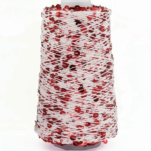 Baumwollgarn, 1500 m, 500 g, 6 mm + 3 mm, buntes großes Paillettengarn, DIY, Kleidung, Stoffpuppe, Strickgarn, großes Paillettengarn Baumwollgarn, 1500 m, 500 g, 6 mm + 3 mm, buntes großes Paillettengarn, DIY, Kleidung, Stoffpuppe, Strickgarn, großes Paillettengarn von WanMing