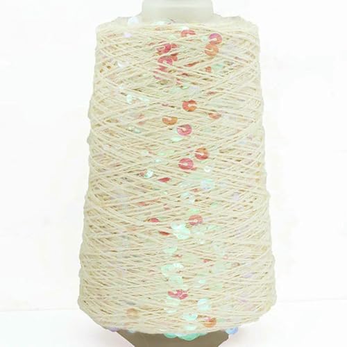 Baumwollgarn, 1500 m, 500 g, 6 mm + 3 mm, buntes großes Paillettengarn, DIY, Kleidung, Stoffpuppe, Strickgarn, großes Paillettengarn Baumwollgarn, 1500 m, 500 g, 6 mm + 3 mm, buntes großes Paillettengarn, DIY, Kleidung, Stoffpuppe, Strickgarn, großes Paillettengarn von WanMing