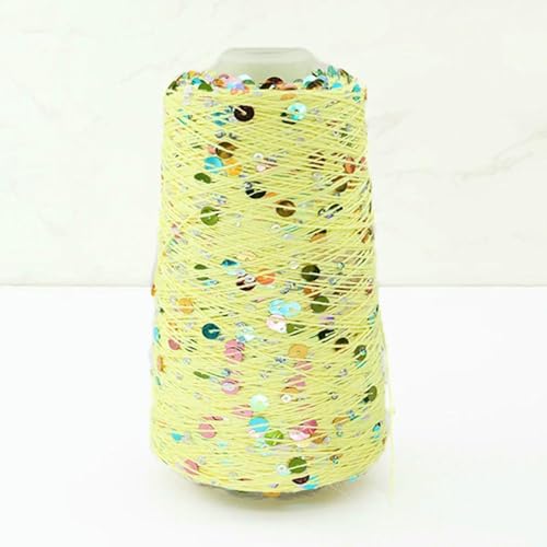 Baumwollgarn, 1500 m, 500 g, 6 mm + 3 mm, buntes großes Paillettengarn, DIY, Kleidung, Stoffpuppe, Strickgarn, großes Paillettengarn Baumwollgarn, 1500 m, 500 g, 6 mm + 3 mm, buntes großes Paillettengarn, DIY, Kleidung, Stoffpuppe, Strickgarn, großes Paillettengarn von WanMing