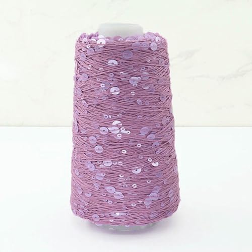 Baumwollgarn, 1500 m, 500 g, 6 mm + 3 mm, buntes großes Paillettengarn, DIY, Kleidung, Stoffpuppe, Strickgarn, großes Paillettengarn von WanMing