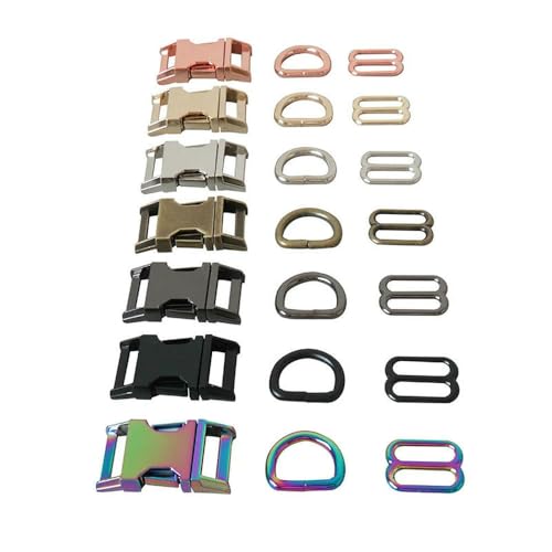 WanMing 1 Set 25 mm Metallriemen Schieber D-Ring Seitliche Entriegelung Gürtelschnalle 1 Zoll Für Tasche Haustier Hundehalsband Paracord Nähzubehör Hardware WanMing 1 Set 25 mm Metallriemen Schieber D-Ring Seitliche Entriegelung Gürtelschnalle 1 Zoll Für Tasche Haustier Hundehalsband Paracord Nähzubehör Hardware von WanMing