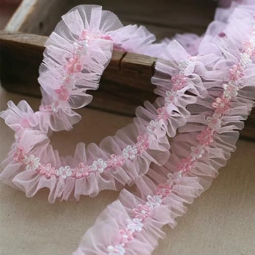 WanMing 10 Farben Mittelblume Plisseespitze Animiertes Prinzessinnenkleid Rock Filzbrett Bilderrahmenbesatz Badeanzuggurt Nähmaterialien WanMing 10 Farben Mittelblume Plisseespitze Animiertes Prinzessinnenkleid Rock Filzbrett Bilderrahmenbesatz Badeanzuggurt Nähmaterialien von WanMing