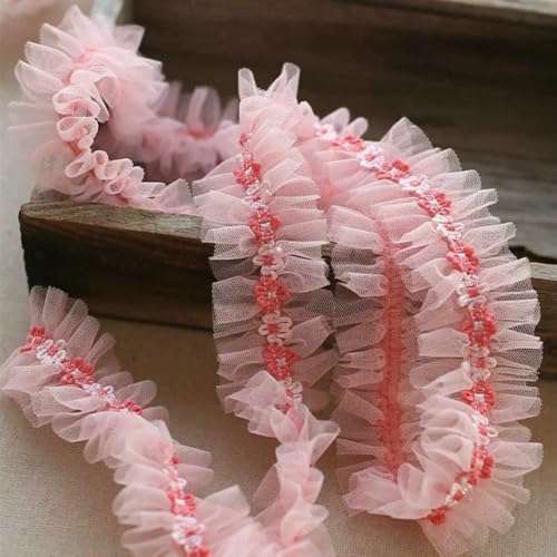 WanMing 10 Farben Mittelblume Plisseespitze Animiertes Prinzessinnenkleid Rock Filzbrett Bilderrahmenbesatz Badeanzuggurt Nähmaterialien WanMing 10 Farben Mittelblume Plisseespitze Animiertes Prinzessinnenkleid Rock Filzbrett Bilderrahmenbesatz Badeanzuggurt Nähmaterialien von WanMing