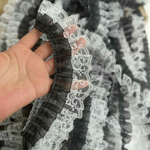 WanMing 10 Yard Plissee Rüschen Spitzenbesatz Pastoralen Stil Spitze Bestickte Schleifen Applikationsband Für DIY Kleid Kleidung Handwerk WanMing 10 Yard Plissee Rüschen Spitzenbesatz Pastoralen Stil Spitze Bestickte Schleifen Applikationsband Für DIY Kleid Kleidung Handwerk von WanMing