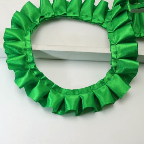 WanMing 10 Yards Rüschen Einseitige Satin Band Trim 25mm (1 ") Nähen Mi Puppe Kleid Handwerk von WanMing