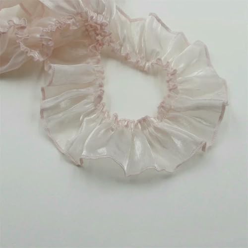 WanMing 10 m mehrfarbiger Perlensatin, Plissierte Lotusblatt-Spitze, Zubehör, Vorhangstoff, künstlerische Schürzenrand-Manschettendekoration, 5–7 cm WanMing 10 m mehrfarbiger Perlensatin, Plissierte Lotusblatt-Spitze, Zubehör, Vorhangstoff, künstlerische Schürzenrand-Manschettendekoration, 5–7 cm von WanMing