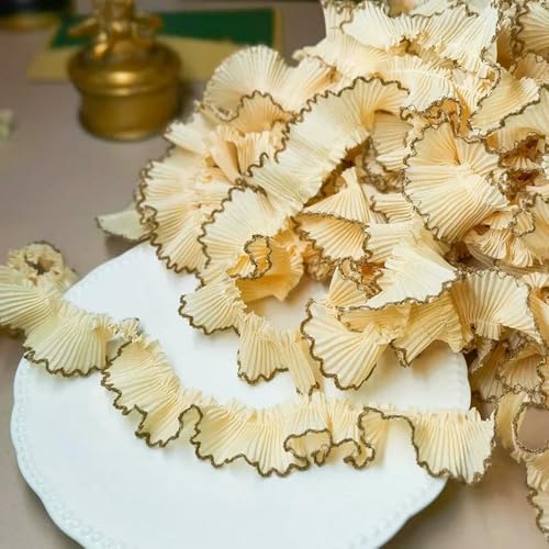 WanMing 10 mt/los 3 cm Chiffon Plissee Spitze Hund Zahn Rüschen Spitze Trimmen für Kleid Haustier Tuch Hause Dekoration WanMing 10 mt/los 3 cm Chiffon Plissee Spitze Hund Zahn Rüschen Spitze Trimmen für Kleid Haustier Tuch Hause Dekoration von WanMing