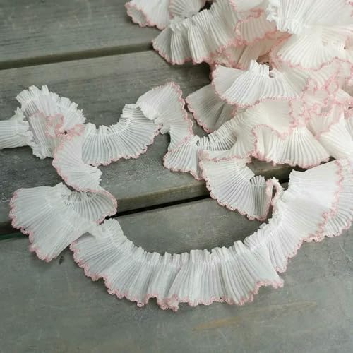 WanMing 10 mt/los 3 cm Chiffon Plissee Spitze Hund Zahn Rüschen Spitze Trimmen für Kleid Haustier Tuch Hause Dekoration WanMing 10 mt/los 3 cm Chiffon Plissee Spitze Hund Zahn Rüschen Spitze Trimmen für Kleid Haustier Tuch Hause Dekoration von WanMing