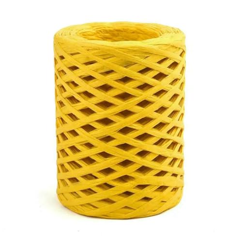 WanMing 100 m/Rolle, natürliches Bast-Strohgarn zum Stricken, Häkeln, Papierfäden, DIY, handgestricktes Seil für Sonnenhut, Tasche, Party, Geschenkverpackung WanMing 100 m/Rolle, natürliches Bast-Strohgarn zum Stricken, Häkeln, Papierfäden, DIY, handgestricktes Seil für Sonnenhut, Tasche, Party, Geschenkverpackung von WanMing