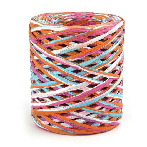 WanMing 100 m/Rolle, natürliches Bast-Strohgarn zum Stricken, Häkeln, Papierfäden, DIY, handgestricktes Seil für Sonnenhut, Tasche, Party, Geschenkverpackung WanMing 100 m/Rolle, natürliches Bast-Strohgarn zum Stricken, Häkeln, Papierfäden, DIY, handgestricktes Seil für Sonnenhut, Tasche, Party, Geschenkverpackung von WanMing