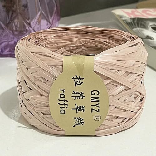 WanMing 100 m/Rolle, waschbarer Pflanzenbast-Strohfaden, handgewebte Tasche, Sommer-Strickmütze, Haken, Häkelschnur, DIY, umweltfreundlich WanMing 100 m/Rolle, waschbarer Pflanzenbast-Strohfaden, handgewebte Tasche, Sommer-Strickmütze, Haken, Häkelschnur, DIY, umweltfreundlich von WanMing