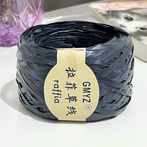 WanMing 100 m/Rolle, waschbarer Pflanzenbast-Strohfaden, handgewebte Tasche, Sommer-Strickmütze, Haken, Häkelschnur, DIY, umweltfreundlich WanMing 100 m/Rolle, waschbarer Pflanzenbast-Strohfaden, handgewebte Tasche, Sommer-Strickmütze, Haken, Häkelschnur, DIY, umweltfreundlich von WanMing
