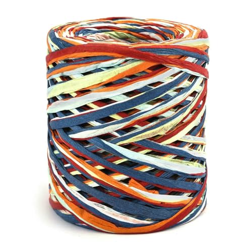 WanMing 100 m natürliches Bast-Strohgarn, handgestrickt, Häkelgraspapierseil für DIY- Strandtaschenschnur, Backen, Geschenkverpackungsseil WanMing 100 m natürliches Bast-Strohgarn, handgestrickt, Häkelgraspapierseil für DIY- Strandtaschenschnur, Backen, Geschenkverpackungsseil von WanMing