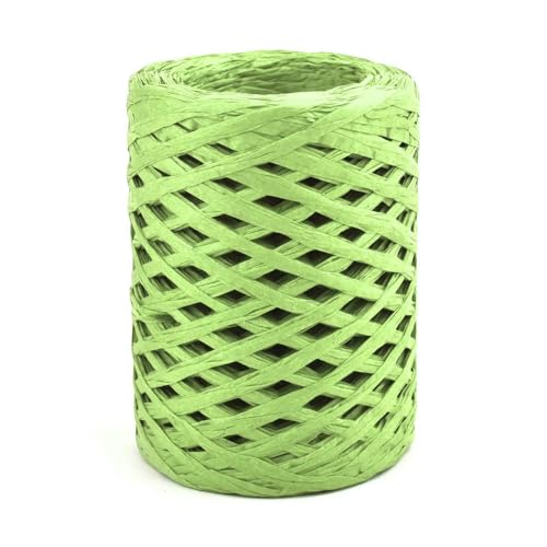 WanMing 100 m natürliches Bast-Strohgarn, handgestrickt, Häkelgraspapierseil für DIY- Strandtaschenschnur, Backen, Geschenkverpackungsseil WanMing 100 m natürliches Bast-Strohgarn, handgestrickt, Häkelgraspapierseil für DIY- Strandtaschenschnur, Backen, Geschenkverpackungsseil von WanMing