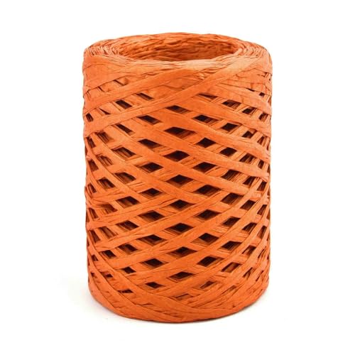 WanMing 100 m natürliches Bast-Strohgarn, handgestrickt, Häkelgraspapierseil für DIY- Strandtaschenschnur, Backen, Geschenkverpackungsseil WanMing 100 m natürliches Bast-Strohgarn, handgestrickt, Häkelgraspapierseil für DIY- Strandtaschenschnur, Backen, Geschenkverpackungsseil von WanMing