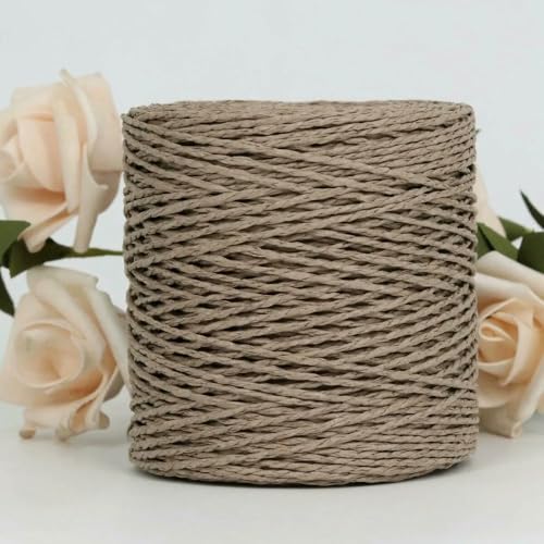WanMing 100g Raffia Stroh Garn Handgemachte Stricken Sommer Hut Taschen Häkeln Garn Für Handarbeit Material von WanMing