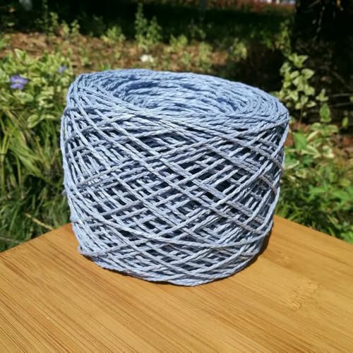 WanMing 150 g natürliches Baumwollbastgarn zum Handhäkeln, Stricken, Sommerhüte, Taschen, DIY-Strohsandalen, Flauschiger Papiergrasfaden, Beige WanMing 150 g natürliches Baumwollbastgarn zum Handhäkeln, Stricken, Sommerhüte, Taschen, DIY-Strohsandalen, Flauschiger Papiergrasfaden, Beige von WanMing