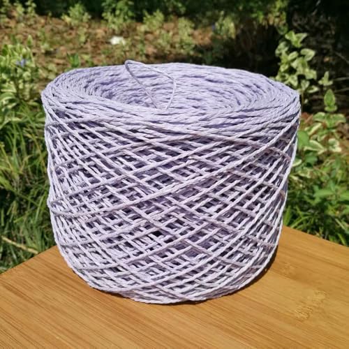 WanMing 150 g natürliches Baumwollbastgarn zum Handhäkeln, Stricken, Sommerhüte, Taschen, DIY-Strohsandalen, Flauschiger Papiergrasfaden, Beige WanMing 150 g natürliches Baumwollbastgarn zum Handhäkeln, Stricken, Sommerhüte, Taschen, DIY-Strohsandalen, Flauschiger Papiergrasfaden, Beige von WanMing