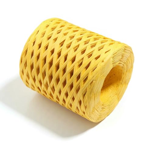 WanMing 200 m/Rolle, natürliches Bast-Strohgarn, buntes Bast-Papierbandgarn, gestricktes Häkelseil für Heimwerkerarbeiten, Verpackungsdekoration WanMing 200 m/Rolle, natürliches Bast-Strohgarn, buntes Bast-Papierbandgarn, gestricktes Häkelseil für Heimwerkerarbeiten, Verpackungsdekoration von WanMing