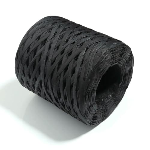 WanMing 200 m/Rolle Bastpapierbandgarn, handgefertigt, farbig, gestricktes Seil, passend für Party, Heimdekoration, Requisiten, DIY-Geschenkverpackungszubehör WanMing 200 m/Rolle Bastpapierbandgarn, handgefertigt, farbig, gestricktes Seil, passend für Party, Heimdekoration, Requisiten, DIY-Geschenkverpackungszubehör von WanMing