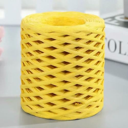 WanMing 200 m natürliches Bast-Strohgarn zum Stricken, Häkeln, Papierfäden, DIY, handgefertigt, Sommer-Sonnenhut, Strandtasche WanMing 200 m natürliches Bast-Strohgarn zum Stricken, Häkeln, Papierfäden, DIY, handgefertigt, Sommer-Sonnenhut, Strandtasche von WanMing