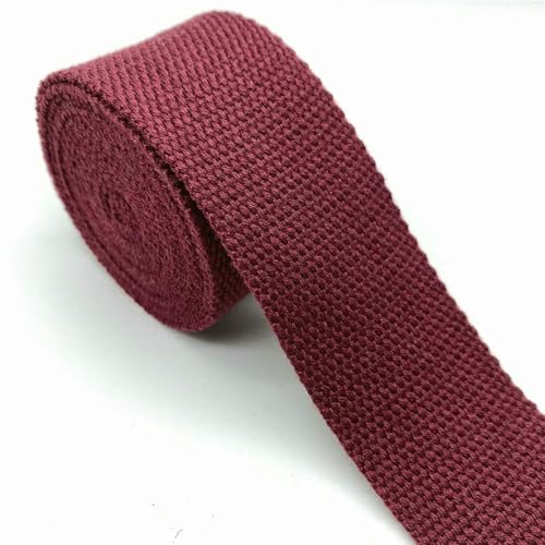 WanMing 25 mm, 30 mm, 38 mm, 2 Yards, Baumwoll-Gurtband, Canvas-Baumwollband für Rucksackumreifung, Taschen, Basteln, DIY-Gürteltasche, Hundezubehör WanMing 25 mm, 30 mm, 38 mm, 2 Yards, Baumwoll-Gurtband, Canvas-Baumwollband für Rucksackumreifung, Taschen, Basteln, DIY-Gürteltasche, Hundezubehör von WanMing