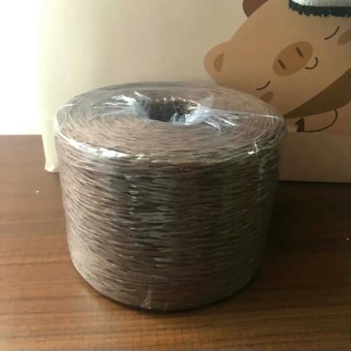 WanMing 250 g/Set dünnes, flaches Bastgarn zum Stricken, Häkeln, für Sommermützen, Taschen, Basteln, DIY, Naturpapierfaden, weich, tragbar, Khaki/Beige WanMing 250 g/Set dünnes, flaches Bastgarn zum Stricken, Häkeln, für Sommermützen, Taschen, Basteln, DIY, Naturpapierfaden, weich, tragbar, Khaki/Beige von WanMing
