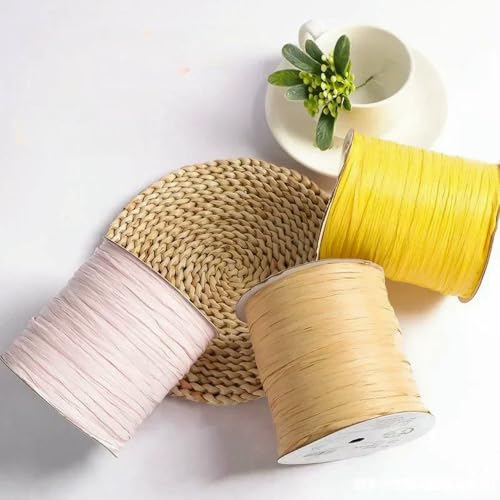 WanMing 250 m/Rolle Bastgarn, Baumwoll-Strohseilfaden, Pflanzenfaser-Häkelgarn zum Selberstricken, Strohhut, Handtaschen, Handstricken WanMing 250 m/Rolle Bastgarn, Baumwoll-Strohseilfaden, Pflanzenfaser-Häkelgarn zum Selberstricken, Strohhut, Handtaschen, Handstricken von WanMing