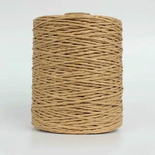 WanMing 280–300 m/Rolle, natürliches Bast-Strohgarn zum Stricken, Häkeln, Papierfäden, DIY, handgefertigtes Material für Sommer-Sonnenhüte und Strandtaschen WanMing 280–300 m/Rolle, natürliches Bast-Strohgarn zum Stricken, Häkeln, Papierfäden, DIY, handgefertigtes Material für Sommer-Sonnenhüte und Strandtaschen von WanMing