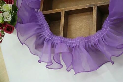 WanMing 31 Yards Plissee Spitzenbesatz Organza Rüschen Rot Lila Weiß Rosa Band Stoff DIY Hochzeit Puppe Rock Nähen Saum Handwerk WanMing 31 Yards Plissee Spitzenbesatz Organza Rüschen Rot Lila Weiß Rosa Band Stoff DIY Hochzeit Puppe Rock Nähen Saum Handwerk von WanMing
