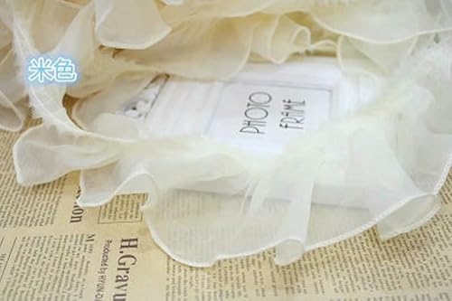 WanMing 31 Yards Plissee Spitzenbesatz Organza Rüschen Rot Lila Weiß Rosa Band Stoff DIY Hochzeit Puppe Rock Nähen Saum Handwerk WanMing 31 Yards Plissee Spitzenbesatz Organza Rüschen Rot Lila Weiß Rosa Band Stoff DIY Hochzeit Puppe Rock Nähen Saum Handwerk von WanMing