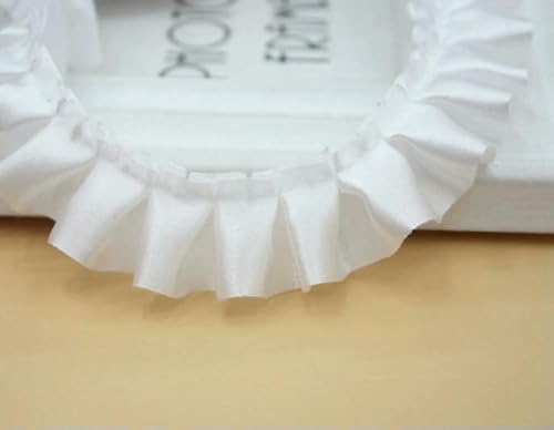 WanMing 33 Yards Satin Rüschenbesatz Stoffbesätze 1 Zoll breit Nähen Plissee Stoff Spitzenband für DIY Kleid Kopfbedeckung Dekoration und Geschenk WanMing 33 Yards Satin Rüschenbesatz Stoffbesätze 1 Zoll breit Nähen Plissee Stoff Spitzenband für DIY Kleid Kopfbedeckung Dekoration und Geschenk von WanMing