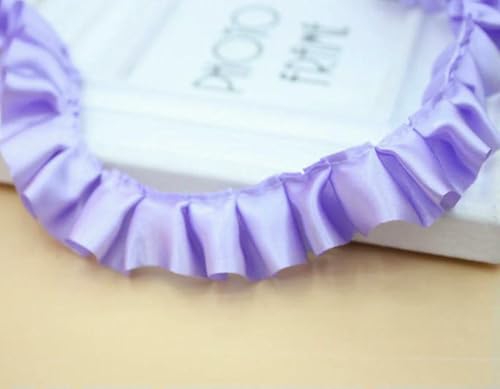 WanMing 33 Yards Satin Rüschenbesatz Stoffbesätze 1 Zoll breit Nähen Plissee Stoff Spitzenband für DIY Kleid Kopfbedeckung Dekoration und Geschenk WanMing 33 Yards Satin Rüschenbesatz Stoffbesätze 1 Zoll breit Nähen Plissee Stoff Spitzenband für DIY Kleid Kopfbedeckung Dekoration und Geschenk von WanMing