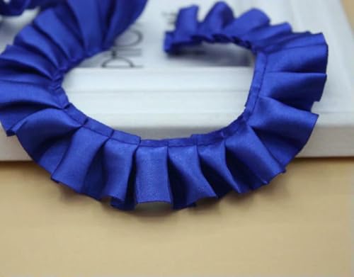 WanMing 33 Yards Satin Rüschenbesatz Stoffbesätze 1 Zoll breit Nähen Plissee Stoff Spitzenband für DIY Kleid Kopfbedeckung Dekoration und Geschenk WanMing 33 Yards Satin Rüschenbesatz Stoffbesätze 1 Zoll breit Nähen Plissee Stoff Spitzenband für DIY Kleid Kopfbedeckung Dekoration und Geschenk von WanMing