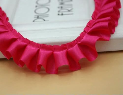 WanMing 33 Yards Satin Rüschenbesatz Stoffbesätze 1 Zoll breit Nähen Plissee Stoff Spitzenband für DIY Kleid Kopfbedeckung Dekoration und Geschenk WanMing 33 Yards Satin Rüschenbesatz Stoffbesätze 1 Zoll breit Nähen Plissee Stoff Spitzenband für DIY Kleid Kopfbedeckung Dekoration und Geschenk von WanMing