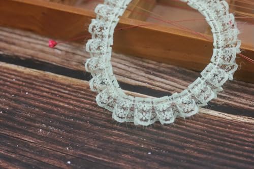 WanMing 38 Yards Spitze Plissee Stoff Trimmen Rüschen Stoff Bestickt Nähen Spitze Trim Braut Kleid Applikationen & handgemachte DIY Nähen WanMing 38 Yards Spitze Plissee Stoff Trimmen Rüschen Stoff Bestickt Nähen Spitze Trim Braut Kleid Applikationen & handgemachte DIY Nähen von WanMing