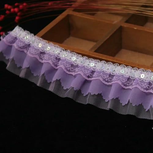 WanMing 40 Yards 14 Farben Vintage Rüschen Satin Chiffon Spitze Randbesatz Plissee Band Stoff Saum 5 cm für Mädchen Kleidung Dekoration WanMing 40 Yards 14 Farben Vintage Rüschen Satin Chiffon Spitze Randbesatz Plissee Band Stoff Saum 5 cm für Mädchen Kleidung Dekoration von WanMing