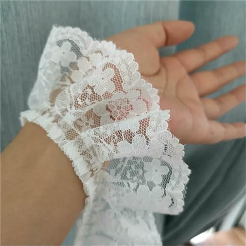 WanMing 5,5 cm Lolita Plissee Kleidung Spitze Zubehör Kinder Kleidung Rock Saum Kragen Dekoration Material Stoff Handmade DIY WanMing 5,5 cm Lolita Plissee Kleidung Spitze Zubehör Kinder Kleidung Rock Saum Kragen Dekoration Material Stoff Handmade DIY von WanMing