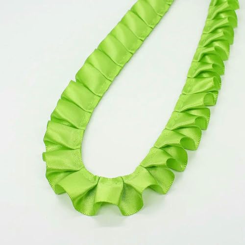 WanMing 5 Yard Farben 2,5 cm breites Spitzenbesatzband, gefaltetes Gurtband, Puppenkleid, Ärmelausschnitt, DIY, handgefertigtes Haarband, Bekleidungszubehör WanMing 5 Yard Farben 2,5 cm breites Spitzenbesatzband, gefaltetes Gurtband, Puppenkleid, Ärmelausschnitt, DIY, handgefertigtes Haarband, Bekleidungszubehör von WanMing