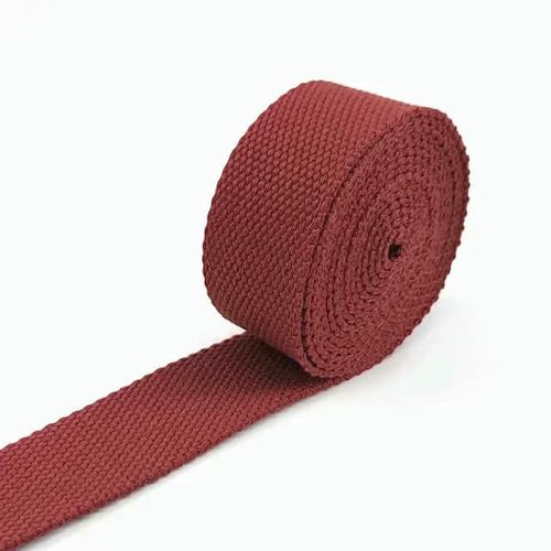 WanMing 50 Yards 20–38 mm Baumwoll-Gurtband, 2 mm Dickes Canvas-Band für Taschengurte, Kleidungsstücke, Gürtel, Schrägband, DIY-Nähzubehör WanMing 50 Yards 20–38 mm Baumwoll-Gurtband, 2 mm Dickes Canvas-Band für Taschengurte, Kleidungsstücke, Gürtel, Schrägband, DIY-Nähzubehör von WanMing