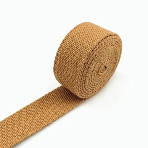 WanMing 50 Yards 20–38 mm Baumwoll-Gurtband, 2 mm Dickes Canvas-Band für Taschengurte, Kleidungsstücke, Gürtel, Schrägband, DIY-Nähzubehör WanMing 50 Yards 20–38 mm Baumwoll-Gurtband, 2 mm Dickes Canvas-Band für Taschengurte, Kleidungsstücke, Gürtel, Schrägband, DIY-Nähzubehör von WanMing