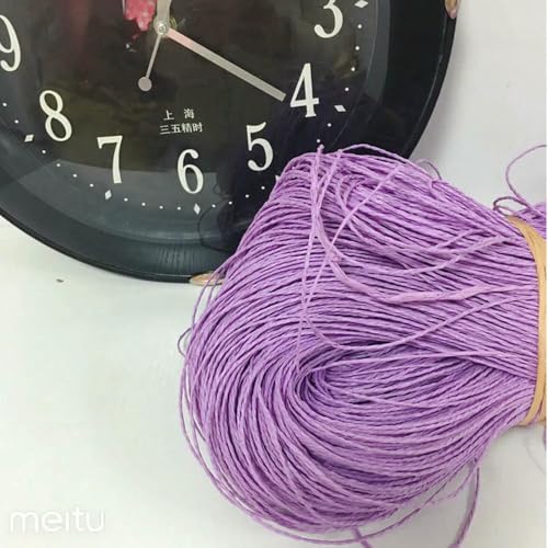 WanMing 500 g/Stück, buntes, 2-lagiges Bastgarn zum Stricken, Häkeln, für Taschen, Hüte, handgefertigte DIY-Kissen, Papiergras, Baumwollfaden, angenehm weich WanMing 500 g/Stück, buntes, 2-lagiges Bastgarn zum Stricken, Häkeln, für Taschen, Hüte, handgefertigte DIY-Kissen, Papiergras, Baumwollfaden, angenehm weich von WanMing
