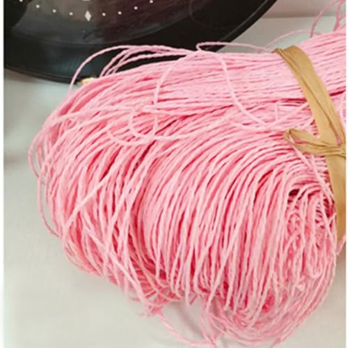 WanMing 500 g/Stück, buntes, 2-lagiges Bastgarn zum Stricken, Häkeln, für Taschen, Hüte, handgefertigte DIY-Kissen, Papiergras, Baumwollfaden, angenehm weich WanMing 500 g/Stück, buntes, 2-lagiges Bastgarn zum Stricken, Häkeln, für Taschen, Hüte, handgefertigte DIY-Kissen, Papiergras, Baumwollfaden, angenehm weich von WanMing