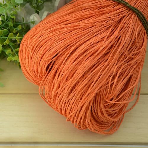 WanMing 600 m buntes natürliches Bast-Strohgarn zum Handstricken, Häkeln, Sommerhut, Handtasche, Strohhut, Bio-Bast, DIY-Häkelmaterial WanMing 600 m buntes natürliches Bast-Strohgarn zum Handstricken, Häkeln, Sommerhut, Handtasche, Strohhut, Bio-Bast, DIY-Häkelmaterial von WanMing