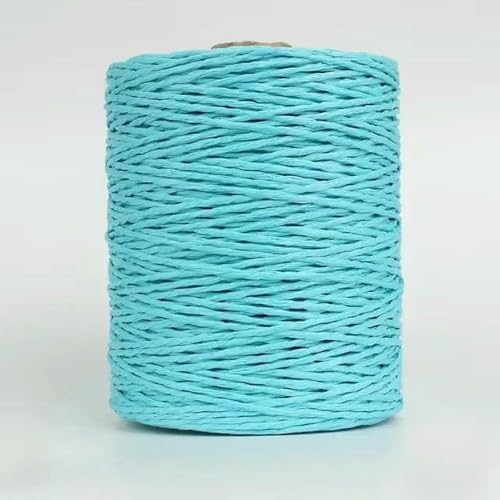 WanMing Natürliches Raffia-Strohgarn zum Stricken, Häkeln, Papierfäden, DIY, handgefertigtes Material für Sommer-Sonnenhut, Strandtasche von WanMing