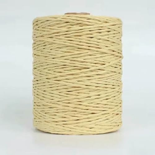 WanMing Natürliches Raffia-Strohgarn zum Stricken, Häkeln, Papierfäden, DIY, handgefertigtes Material für Sommer-Sonnenhut, Strandtasche WanMing Natürliches Raffia-Strohgarn zum Stricken, Häkeln, Papierfäden, DIY, handgefertigtes Material für Sommer-Sonnenhut, Strandtasche von WanMing